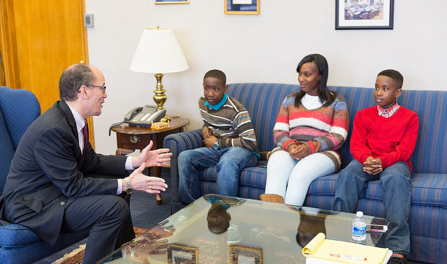 Black Worker Center Member at White House