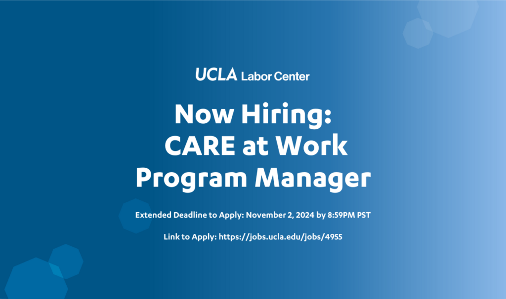 Now Hiring: CARE at Work Program Manager